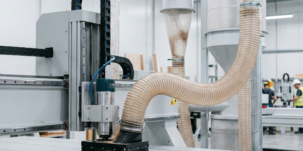 dust collection strategies for high volume cnc routing