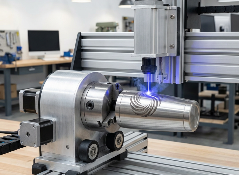 a guide to rotary attachments for laser engraving cylindrical objects