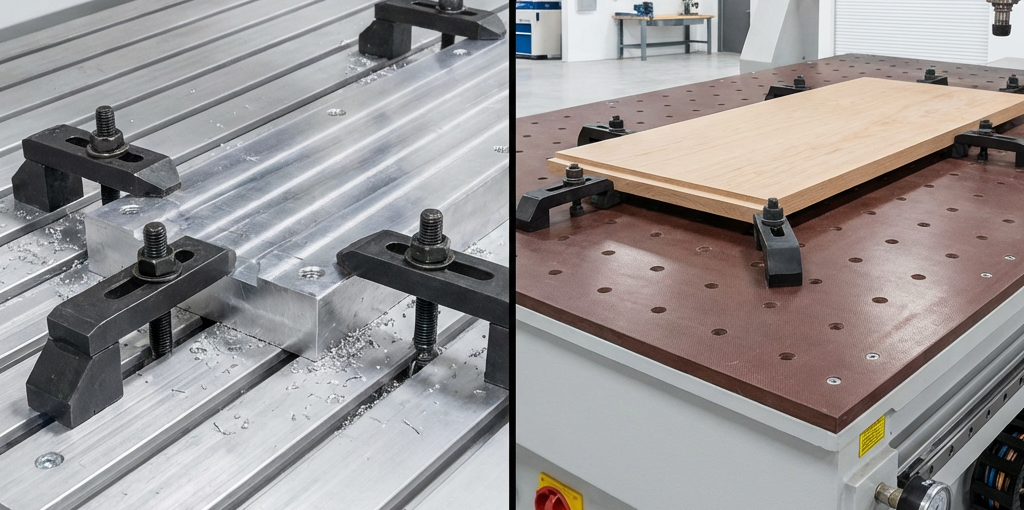 cnc vacuum tables vs. mechanical clamping: which workholding solution is best?