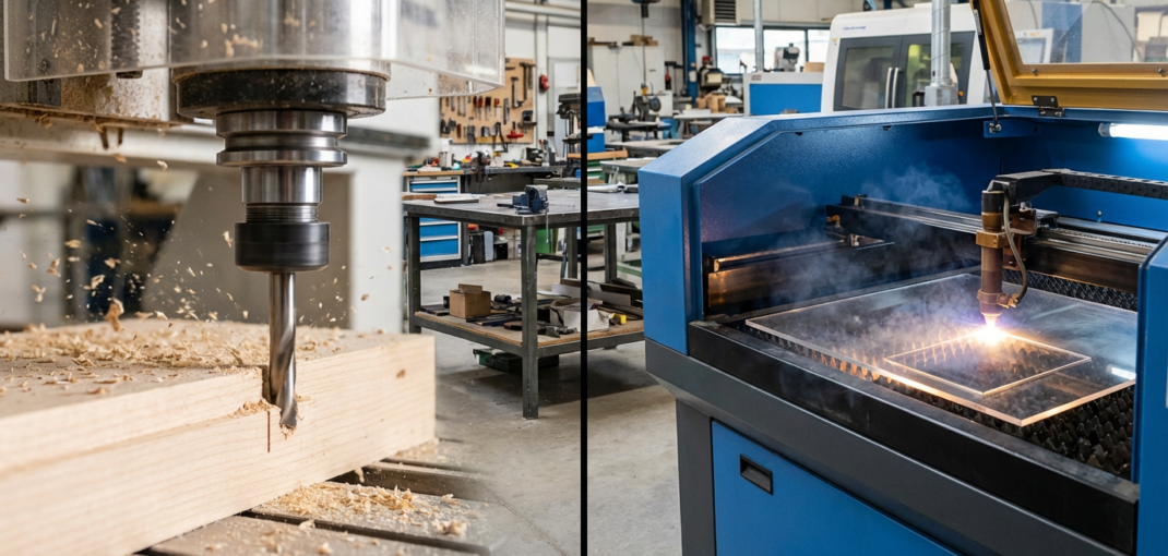 laser cutting vs. mechanical routing: when to use which technology